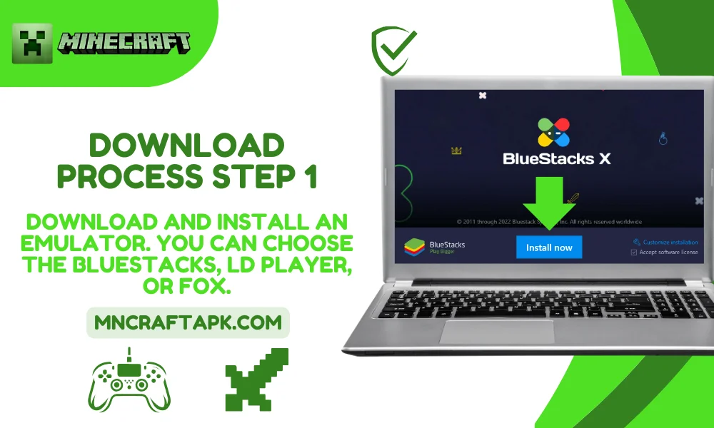 Minecraft APK Game On PC - Download Process Step 1